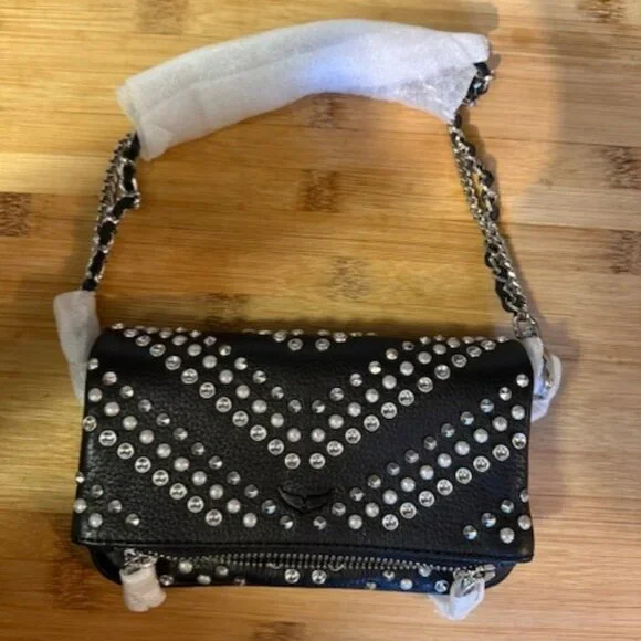 Zadig & Voltaire Rock Nano Arrow Studded Crossbody Bag - Picture 4 of 16